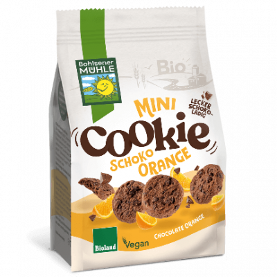 Mini cookies con cioccolato e arancia (125gr)